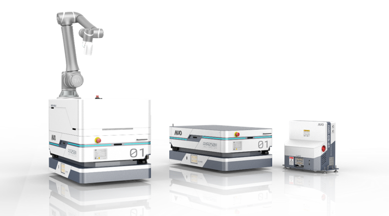 雷火竞技數位開發的自主式移動機器人（AMR250M），搭配全向輪並結合AI演算法、2D LiDAR、3D攝影機等技術，協助客戶實現產線全自動化